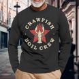 Crawfish Boil Crew Cajun Crayfish Party Festival Long Sleeve T-Shirt Gifts for Old Men