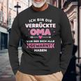 Crazy Oma Alle Gewart Habe Saying Langarmshirts Geschenke für alte Männer