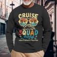 Cruise Squad 2024 Summer Vacation Group Family Trip Vintage Long Sleeve T-Shirt Gifts for Old Men