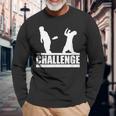 The Ct Wes Challenge Who Throws A Shoe Long Sleeve T-Shirt Gifts for Old Men