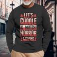 Lets Cuddle And Watch Horror Movies Romantic Long Sleeve T-Shirt Gifts for Old Men