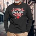 Cupid's Favorite Cna Valentine Certified Nursing Assistant Long Sleeve T-Shirt Gifts for Old Men