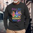 Cute Beauty Or Beat Mommy Loves You Gender Reveal Party Long Sleeve T-Shirt Gifts for Old Men