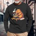 Cute Capybara Eats Ramen Noodles Capybaras Ramen Langarmshirts Geschenke für alte Männer