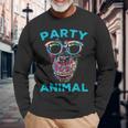 Cute Chimpanzee Party Animal Lover Colorful Monkey Long Sleeve T-Shirt Gifts for Old Men Cute Chimpanzee Party Animal Lover Colorful Monkey Long Sleeve T-Shirt Gifts for Old Men