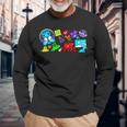 Cute Geometry Video Game Graphic Birthday Long Sleeve T-Shirt Gifts for Old Men