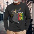Dabbing Graduation Class Of 2024 African Black History Long Sleeve T-Shirt Gifts for Old Men
