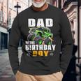 Dad Of The Birthday Boy Monster Truck Birthday Family Long Sleeve T-Shirt Gifts for Old Men