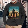 Dad Son's First Hero Daughter Love For Fathers Day Long Sleeve T-Shirt Gifts for Old Men
