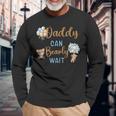 Daddy Can Bearly Wait Gender Neutral Baby Shower Matching Long Sleeve T-Shirt Gifts for Old Men