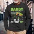 Daddy Of Birthday Boy Monster Truck Car Family Matching Long Sleeve T-Shirt Gifts for Old Men