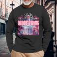 Daddy's Home Trump 2024 Happy July 4Th Firework Pink Long Sleeve T-Shirt Gifts for Old Men