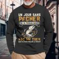 Damen Anglerhemd Herren Papa Angler Geschenk Für Jungen Angler Mit-Ausschnitt Langarmshirts Geschenke für alte Männer