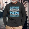 Damen Individuelles Geschenk Papaatertag Beruf Busfahrer Mit-Ausschnitt Langarmshirts Geschenke für alte Männer