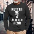 Damen Netter Älterer Herrater Papa Opa Geschenk Gentleman Mit-Ausschnitt Langarmshirts Geschenke für alte Männer