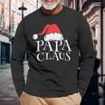 Damen Papa Claus Lustige Weihnachten Weihnachtsmannaterintage Mit-Ausschnitt Langarmshirts Geschenke für alte Männer