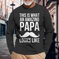 Damen So Sieht Ein Erstaunlicher Papa Aus Mit-Ausschnitt Langarmshirts Geschenke für alte Männer