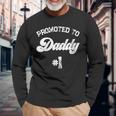 Damen Zum Papa Befördert 1 Lustigeratertag Mit-Ausschnitt Langarmshirts Geschenke für alte Männer