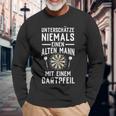 Dart Dartboard Dartboard Langarmshirts Geschenke für alte Männer