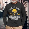 Das Ist Mein Bauarbeiter Costume Construction Site Construction Ladder Langarmshirts Geschenke für alte Männer