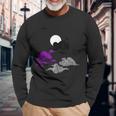 Demisexual Pride Japanese Sun Lgbtq Clouds Lgbt Demi Sky Long Sleeve T-Shirt Gifts for Old Men