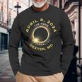 Dexter Missouri Solar Eclipse Totality April 8 2024 Long Sleeve T-Shirt Gifts for Old Men