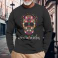 Dia De Los Muertos Tête De Mort Amusante Jour Des Morts T-shirt à manches longues Cadeaux pour les vieillards
