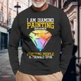 Diamond Painting Lover Tools Pen Diamond Artist Painter Long Sleeve T-Shirt Gifts for Old Men