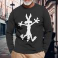 Dibujos Animados Coyote Divertido Camiseta de manga larga Regalos para ancianos
