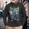 Dibujos Animados Gorila I Mono I Niños Gorila Camiseta de manga larga Regalos para ancianos