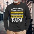 Digger Excavator Driver Dad Slogan Langarmshirts Geschenke für alte Männer