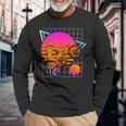 Dirt Bike Retro 80S Style Vintage Motocross Long Sleeve T-Shirt Gifts for Old Men