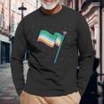 Disability Pride Flag Disabilities Month Disability Long Sleeve T-Shirt Gifts for Old Men