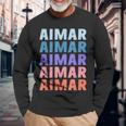 Divertido Regalo Nombre Aimar Personalizado Primer Nombre Camiseta de manga larga Regalos para ancianos