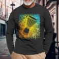 Djembe Drum In Splats For African Drumming Or Reggae Music Long Sleeve T-Shirt Gifts for Old Men