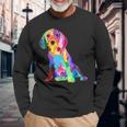 Dog Lover For Women's Beagle Colorful Beagle Long Sleeve T-Shirt Gifts for Old Men