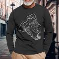 Dog Schnauzer Langarmshirts Geschenke für alte Männer