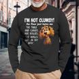 Dogs I'm Not Clumsy The Floor Just Hates Me The Table Long Sleeve T-Shirt Gifts for Old Men