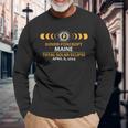 Dover Foxcroft Maine Total Solar Eclipse 2024 Long Sleeve T-Shirt Gifts for Old Men
