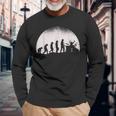 Drum Full Moon Evolution Drum Kit Langarmshirts Geschenke für alte Männer