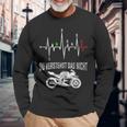 Du Verstehst Das Nicht Motorrad Herzschlag Puls Supersport Langarmshirts Geschenke für alte Männer