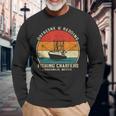 Dufresne And Redding Fishing Charters Vintage Boating Long Sleeve T-Shirt Gifts for Old Men