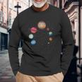 Earth Lover Celestial Body Fan Galaxy Exploration Club Long Sleeve T-Shirt Gifts for Old Men