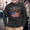Eclipse Solar Moon Science Astronomy 2024 Long Sleeve T-Shirt Gifts for Old Men