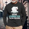 Eisbär Ganz Dünnes Eis Mein Freend Langarmshirts Geschenke für alte Männer