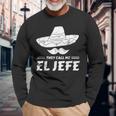 El Jefe Mexican Sombrero Langarmshirts Geschenke für alte Männer