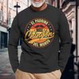 El Padrino Más Chingón Del Mundo Padrino Camiseta de manga larga Regalos para ancianos