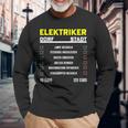 Elektrotechnik Elektroniker Handwerker Elektriker Black Langarmshirts Geschenke für alte Männer