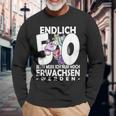 Endlich 50 Jetzt Muss Ich Nur Noch Arwachsenwerden Unicorn S Langarmshirts Geschenke für alte Männer