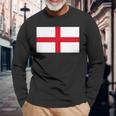 England Flag British Uk English Cross Flags Women Long Sleeve T-Shirt Gifts for Old Men